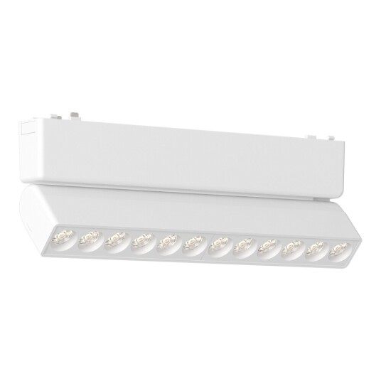 Фото ST675.546.12 Магнитный трековый светильник Белый LED 1*12W 4000K 710Lm Ra>90 IP20 L230xW26xH80 48V SKYFLAT