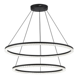 Фото SL1018.403.02 Светильник подвесной ST-Luce черный/прозрачный LED 1*96W 4000K ЭВКЛИДИК