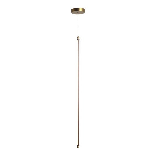 Фото SL6225.303.01 Светильник подвесной ST-Luce Латунь/Терракотовый, Белый LED 1*12W 3000K BRICK
