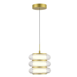 Фото SL6239.203.03 Светильник подвесной ST-Luce золото/прозрачный LED 1*16W 3000K ФРИТЕЛЛА