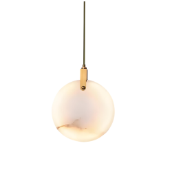 Фото Подвесной светильник 11391P 15cm Brass / White Alabaster