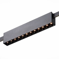 Фото ST816.446.12 Магнитный трековый светильник FARM Черный LED 1*12W 4000K 609Lm Ra90 40 IP20 L232xW24x FARM