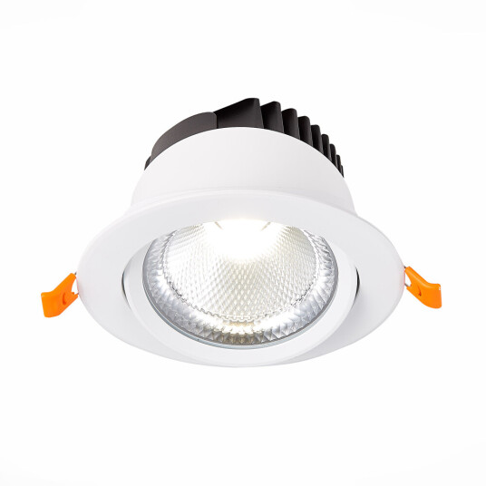 Фото ST211.548.15.36 Св-к встр. Белый LED 1*15W 4000K 1 125Lm Ra80 36° IP20 D109xH65 220-240V Встраиваемые светильники