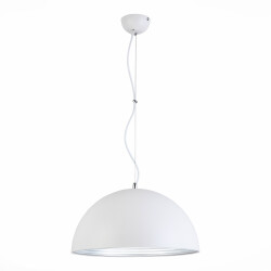Фото SL279.503.01 Светильник подвесной ST-Luce Белый/Белый, Серебристый E27 1*60W ТАППО