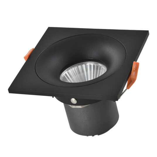 Фото ST259.438.10 Св-к встр. Черный LED 1*10W 3000K 700Lm Ra>90 60° IP44 L100xW100xH66 85-265V Встраиваемые светильники