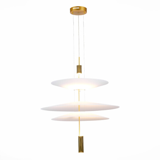 Фото SL6101.223.01 Люстра подвесная ST-Luce Золотистый/Белый LED 1*15W 3000K ИСОЛА