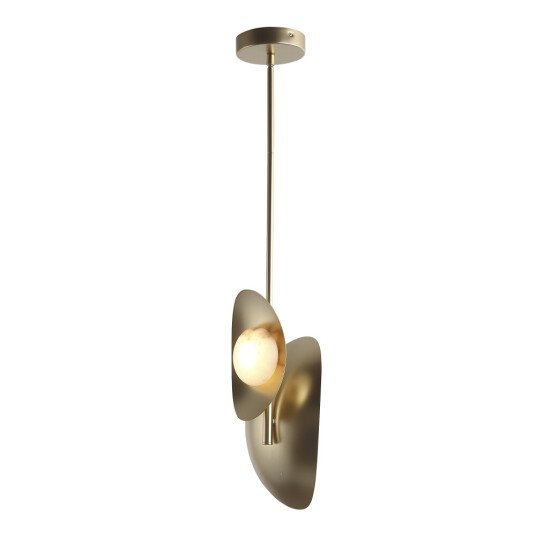 Фото SL6229.203.02 Светильник подвесной ST-Luce Золотистый/Алебастр LED 2*7W 3000K PEARL