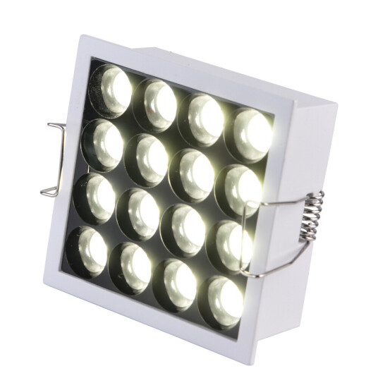 Фото ST763.532.14 Св-к встр. белый LED 1*14W 3000K 1 350Lm Ra 24° IP20 L90xW90xH36 170-240VV Встраиваемые светильники