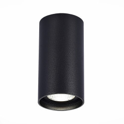 Фото ST157.442.15 Светильник потолочный Черный LED 1*15W 4000K 1 200Lm Ra>90 60° IP44 D75xH140 220-265V Накладные светильники