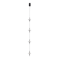 Фото SL6231.403.04 Светильник подвесной ST-Luce Черный/Прозрачный LED 4*5W 4000K ZENITH