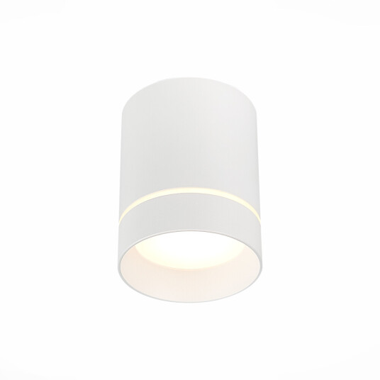 Фото ST115.542.07 Светильник потолочный Белый LED 1*7W 4000K 490Lm Ra>90 120° IP20 D79xH100 170-240V Накладные светильники