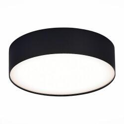 Фото ST606.442.27 Светильник потолочный Черный LED 1*27W 4000K 2 430Lm Ra>90 120° IP20 D220xH55 185-265V Накладные светильники