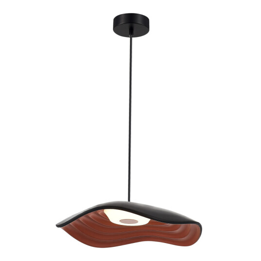 Фото SL6208.401.12 Светильник подвесной ST-Luce Черный/Черный, Оранжевый LED 1*12W 3000K ОАЗИС