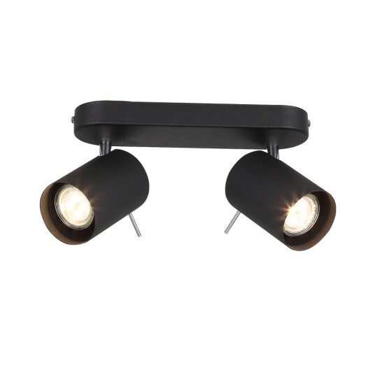 Фото SL597.401.02 Спот ST-Luce Черный, Хром/Черный GU10 LED 2*3W Потолочные светильники