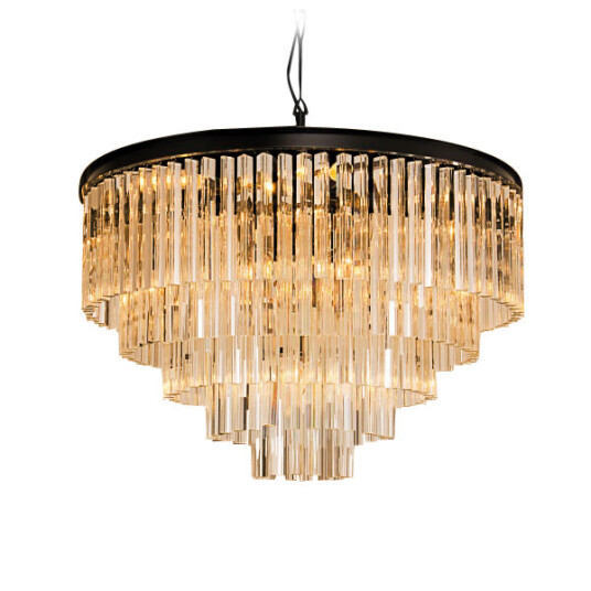 Фото Люстра Odeon 10A black/amber