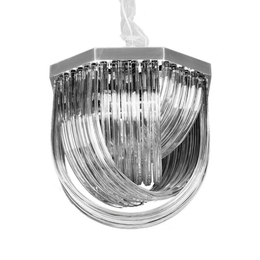 Фото Люстра Murano L4 silver/smoky gray