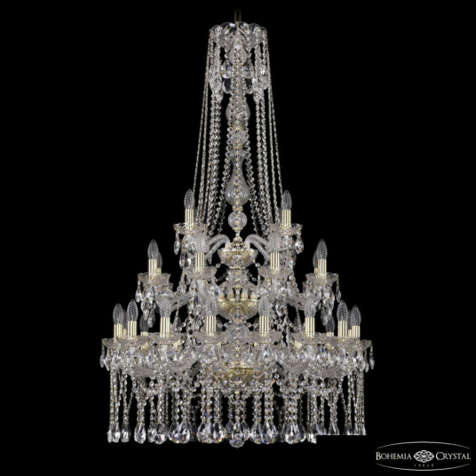 Фото Люстра хрустальная 1413/16+8+4/300/h-134/3d G