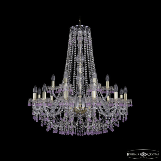 Фото Люстра хрустальная 1410/12+6/300/h-95 G V7010 Bohemia Ivele Crystal