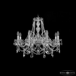 Фото Люстра хрустальная 1411/8/240 Ni Bohemia Ivele Crystal