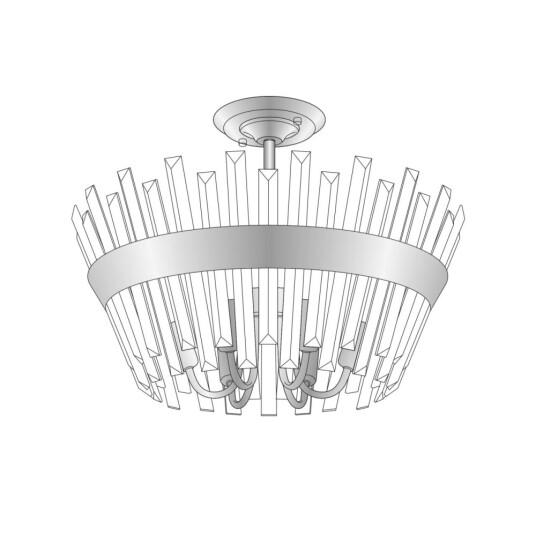 Фото CL307160 Вестерос Хром Св-к Люстра