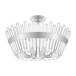 Фото CL307180 Вестерос Хром Св-к Люстра