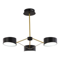 Фото SLE6005-402-03 Светильник потолочный Черный, Золотистый/Черный LED 3*10W VALLE