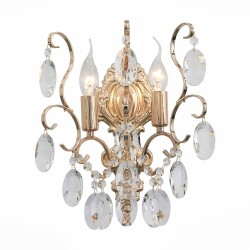 Фото SL846.201.02 Бра ST-Luce Золотистый/Прозрачный E14 2*40W ORECCHINI