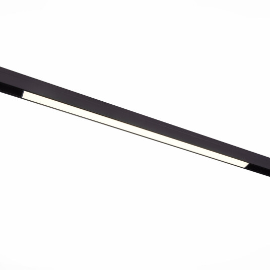 Фото ST360.436.20 Магнитный трековый светильник Черный LED 1*20W 3000K 1 300Lm Ra>90 120 IP20 L606xW22xH4 SKYLINE 48