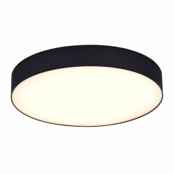 Фото ST606.432.48 Светильник потолочный Черный LED 1*48W 3000K 4 320Lm Ra>85 120° IP20 D400xH55 185-265V Накладные светильники