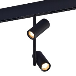 Фото ST808.436.16 Магнитный трековый светильник Черный LED 1*16W 3000K 950Lm Ra>90 36° IP20 D45xH240 48VV SKYLINE 48