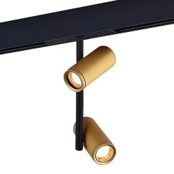 Фото ST808.236.16 Магнитный трековый светильник Золотистый LED 1*16W 3000K 1 100Lm Ra>90 36° IP20 D45xH24 SKYLINE 48