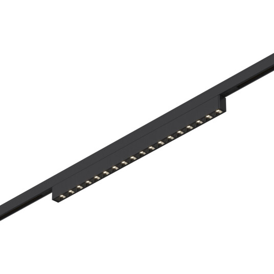 Фото ST666.446.15 Магнитный трековый светильник Черный LED 1*15W 4000K 640Lm Ra>90  IP20 L292xW10xH18 24V SUPER5