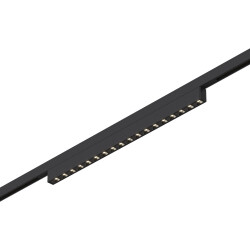 Фото ST666.446.15 Магнитный трековый светильник Черный LED 1*15W 4000K 640Lm Ra>90  IP20 L292xW10xH18 24V SUPER5