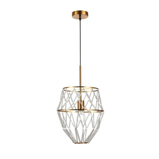 Фото SL1016.213.01 Светильник подвесной ST-Luce Золотистый/Золотистый, Прозрачный E27 1*60W NARRIO