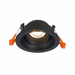 Фото ST208.408.01 Св-к встр. Черный GU10 1*50W  D94xH40 220V Без ламп Встраиваемые светильники