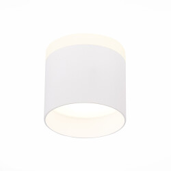 Фото ST102.542.09 Светильник потолочный Белый LED 1*9W 4000K 702Lm Ra>80 120° IP20 D79xH75 170-240V Накладные светильники