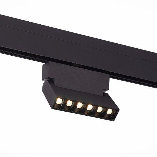 Фото ST362.446.06 Магнитный трековый светильник Черный LED 1*6W 4000K 532Lm Ra>90 36° IP20 L120xW22xH134 SKYLINE 48