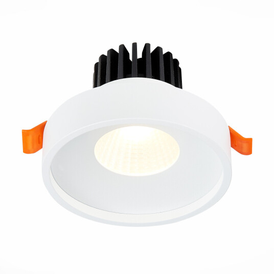 Фото ST751.538.10 Св-к встр. Белый LED 1*10W 3000K 750Lm Ra>90 38° IP20 D100xH75 170-240V Встраиваемые светильники