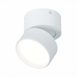 Фото ST651.542.09 Светильник потолочный поворотный Белый LED 1*9W 4000K 720Lm Ra>90 120° IP20 D85xH87 170 Накладные светильники