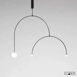 Фото Подвесной светильник iLamp NORTH 8628P/3 BLACK&WHITE