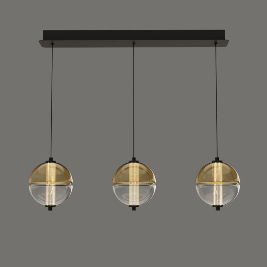 Фото Подвесной светильник MD24022079-3B black/amber