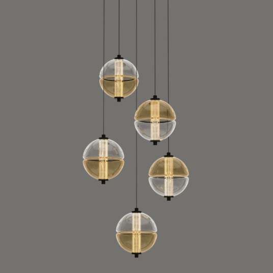 Фото Подвесной светильник MD24022079-5A black/amber