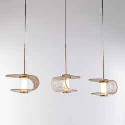 Фото Подвесной светильник MD24020901-3B gold/cognac