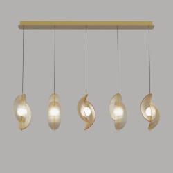 Фото Подвесной светильник MD24030035-5B brass/amber