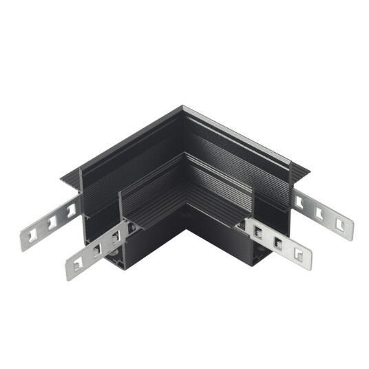 Фото Соединитель для магнитного встраиваемого шинопровода для ГКЛ12,5 мм угловой Crystal Lux CLT 0.223 11 BL