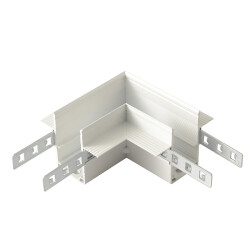 Фото Внутренний соединитель угловой для встраиваемого магнитного шинопровода для ГКЛ12,5 мм Crystal Lux CLT 0.223 13 WH