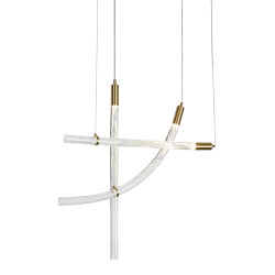 Фото Подвесной светильник OD2412-3 gold/clear