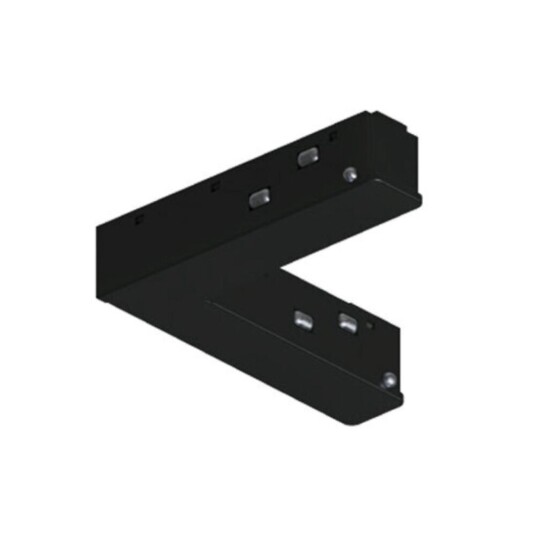 Фото A744406 коннектор угловой токопроводящий для шинопровода (трека) OPTIMA, черный