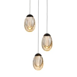 Фото Подвесной светильник MD25090022-3A matt black/champagne