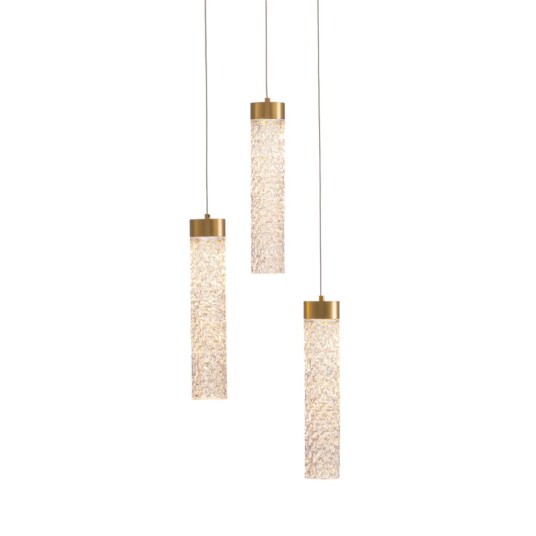 Фото Подвесной светильник MD24030028-3A brass/clear